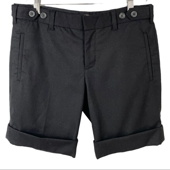 𝅺VINCE Black Wool Blend Newsboy Suit Shorts Size 4 (fits big) - Picture 2 of 5